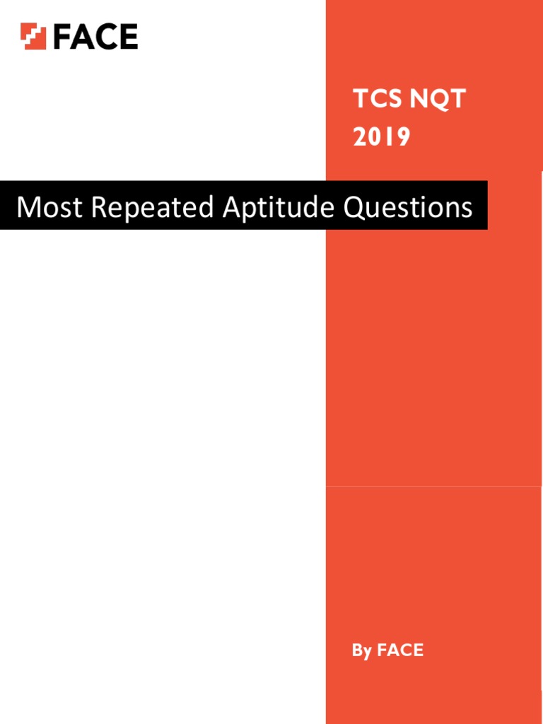 Tcs Nqt Aptitude Pdf Division Mathematics Elementary Mathematics