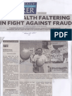 Philippine Daily Inquirer, June 20, 2019, Philhealth Faltering in Fight Against Fraud PDF