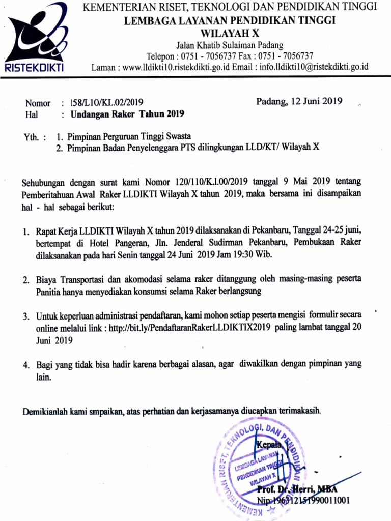 Undangan Raker 2019 2 | PDF