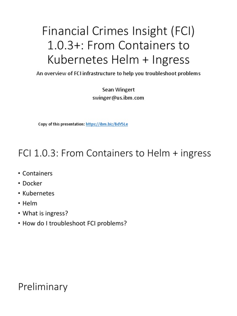 Containers Kubernetes Helm Ingress 2018nov21 PDF Information