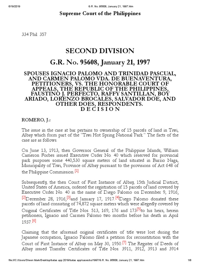 Supreme Court Ruling on Tiwi Land Ownership | PDF | Lawsuit | Ownership