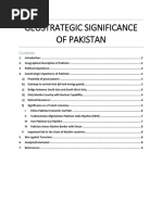 Geostrategic Significance of Pakistan