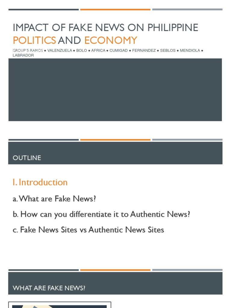 Impact of Fake News On Politics and Economy | PDF | Fake News Website ...