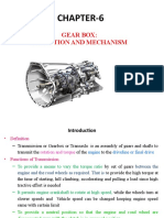Chapter-6: Gear Box: Operation and Mechanism