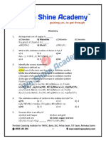 Chemistry 15 Questions