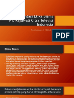 Implementasi Etika Bisnis PT