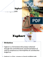 Yoghurt Manufacture