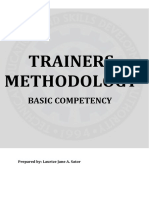 Trainers Methodology: Basic Competency