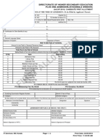 First All0Tment: Directorate of Higher Secondary Education Plus One Admission-2019 (Single Window)