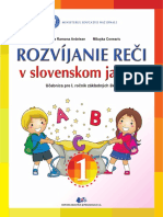 Rozvijanie Reci V Slovenskom Jazyku - Clasa 1