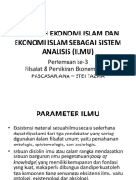 Falsafah Ekonomi Islam Dan Ekonomi Islam Sebagai Sistem (Pertemuan 2)