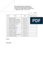 Daftar Kehadiran Bimbingan