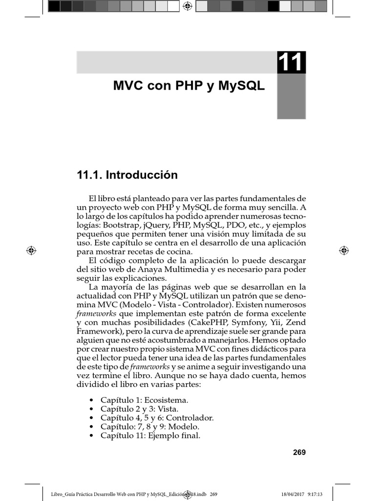 MVC Con PHP Y Mysql: . Introducción | PDF | Modelo – Vista – Controlador  | Bootstrap (marco frontal)