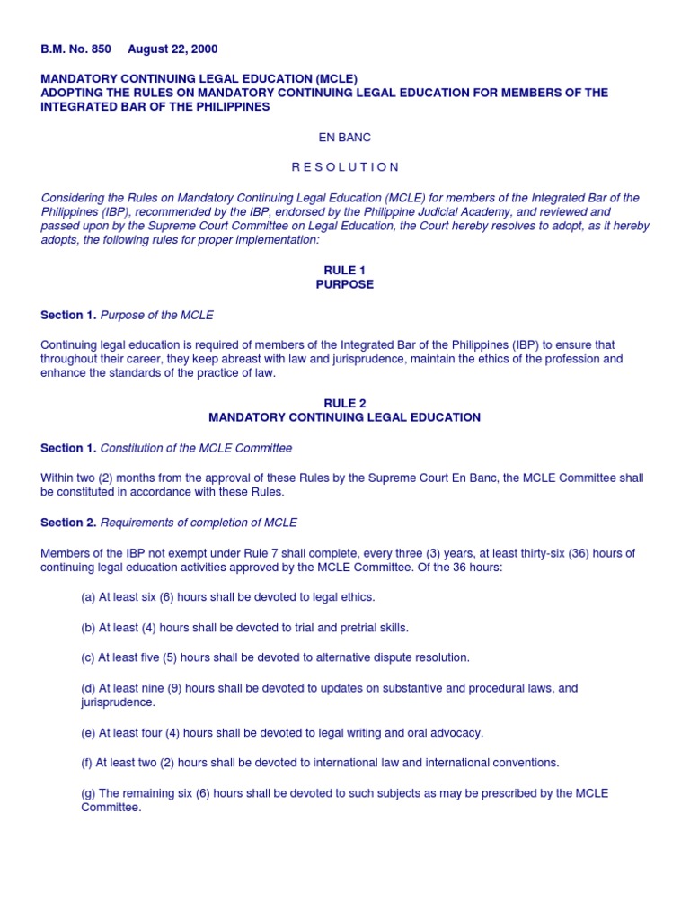 MCLE Rules for Philippine Lawyers | PDF | Notary Public | Virtue