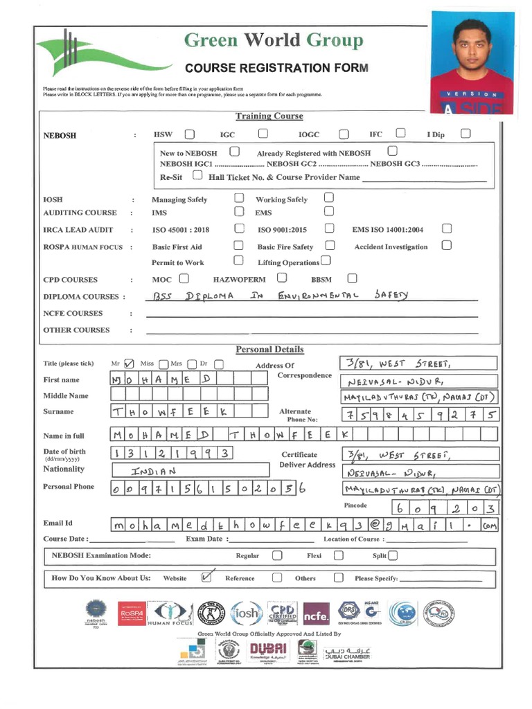 Green Worl Application Form PDF | PDF