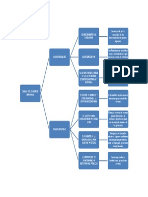 Mapa Conceptual de Causas Del Comercio Informal | PDF | Desempleo |  Ciencias sociales