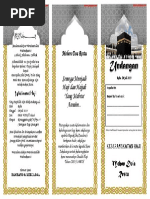 Contoh Undangan Naik Haji Ok