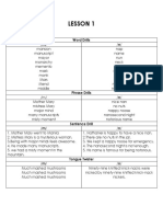 Word and Phrase Drills with Sounds /m/, /n/, and /ŋ