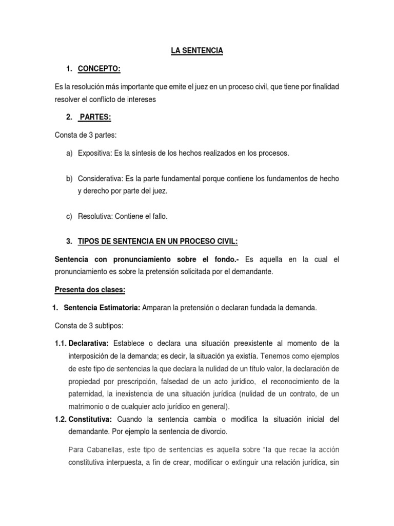 La Sentencia | PDF | Res Judicata | Sentencia (ley)