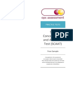 SCAAT Practice Test Free Sample PDF