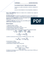 Determinación de Factor de Faja y Tonelaje Procesado