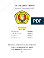 MAKALAH MANAJEMEN OPERASI Transportation