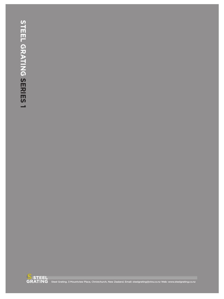 3 Steel Grating Catalogue 2010 SERIES 1 PDF PDF Mechanical
