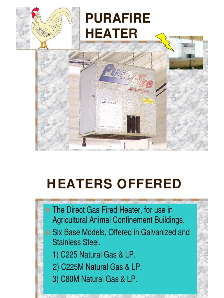 PuraFire Heater Models and Guidelines | PDF
