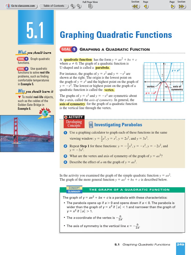 Graphing Quadratic Equations Quadratic Equation Mathematical Analysis
