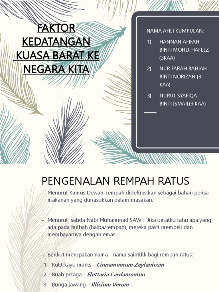 Faktor Kedatangan Kuasa Barat Ke Negara Kita Pdf