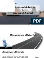 Bituminous Materials & Sources of Asphalt