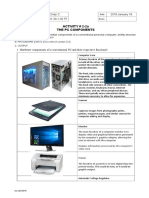 ACTIVITY # 2-2a The PC Components: Degay, Mary Cristy C. 2019 January 18 CDI4A 7:30-9:30/11:30-1:30 TF