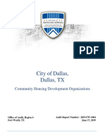 HUD's Audit of Dallas CHDOs