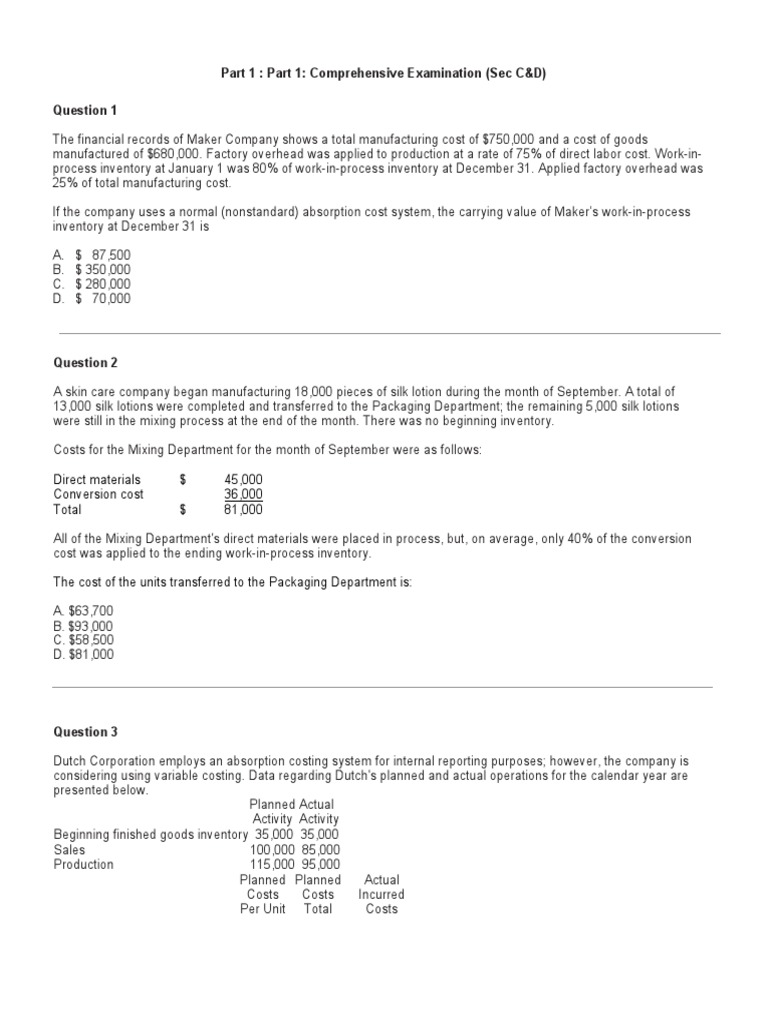 1.05 Cost Accumulation Systems PDF Cost Of Goods Sold Inventory