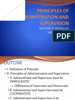 Principles of Administration and Supervision