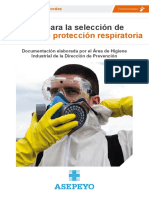 Guía para La Selección de Equipos de Protección Respiratoria (Asepeyo)