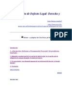 La Excepción de Defecto Legal