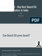 Beard Oil - Buy Best Beard Oil Online in India - Muuchstac