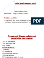 Bill of Exchange and Promissory Note