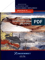 Boletin Nº 010- Compendio de Yacimientos Minerales Del Perú%2c 2003
