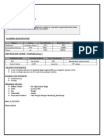 Resume Format - CIT Ranchi