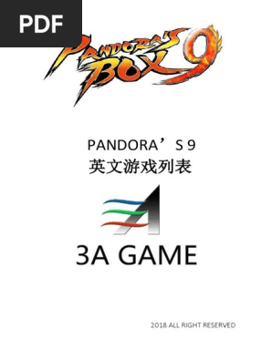 Lista de Jogos da Consola PandoraBox 9