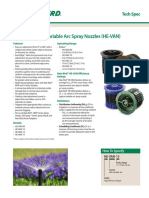 High-Efficiency Variable Arc Spray Nozzles (HE-VAN) : Tech Spec