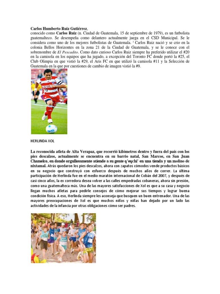 10 Personajes Sobresalientes Guatemaltecos PDF Guatemala Universidad