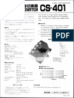 Daiwa CS-401 RF Coaxial Switch Specifications