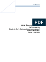 Acta de Constitución Del Proyecto