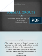 Formal Groups: "Individually, We Are One Drop. Together, We Are An Ocean." - Ryunosuke Satoro