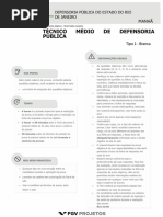 Prova Fgv 2019 Dpe Rj Tecnico Medio de Defensoria Publica