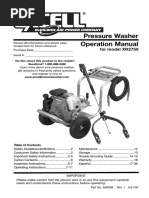 Ex-Cell XR2750 Pressure Washer Operation Manual