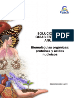 (4)2014 Solucionario Guía Biomoléculas Orgánicas Proteínas y Ácidos Nucleico